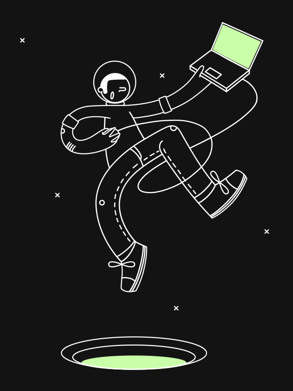 Goodmates. The UX/UI Studio illustrated onepager