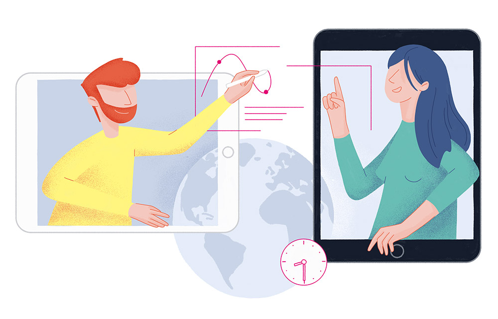 Telekom illustrated newsletter