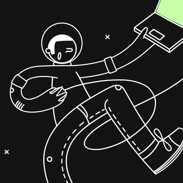 Goodmates. The UX/UI Studio illustrated onepager