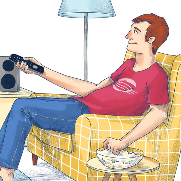 Telekom illustrated landingpage